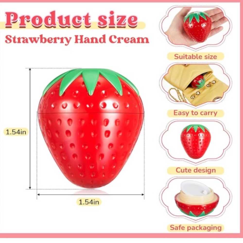 Strawberry Hand Cream Moisturizer